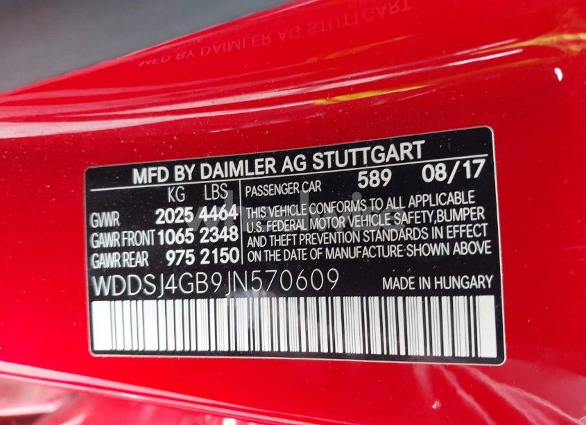 Photo 9 of 2018 Mercedes-benz Cla 250 4MATIC (VIN WDDSJ4GB9JN570609)