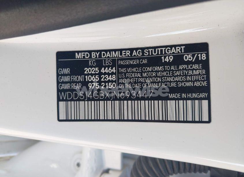 Photo 9 of 2018 Mercedes-benz Cla 250 4MATIC (VIN WDDSJ4GBXJN693447)