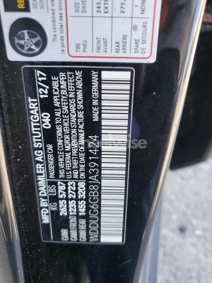 Photo 13 of 2018 MERCEDES-BENZ S 450 (VIN WDDUG6GB8JA391424)