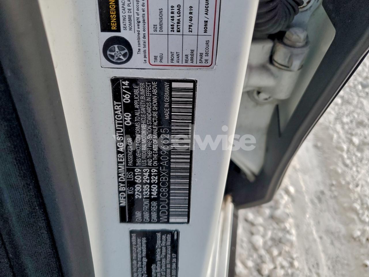 Photo 12 of 2015 MERCEDES-BENZ S 550 (VIN WDDUG8CBXFA096625)