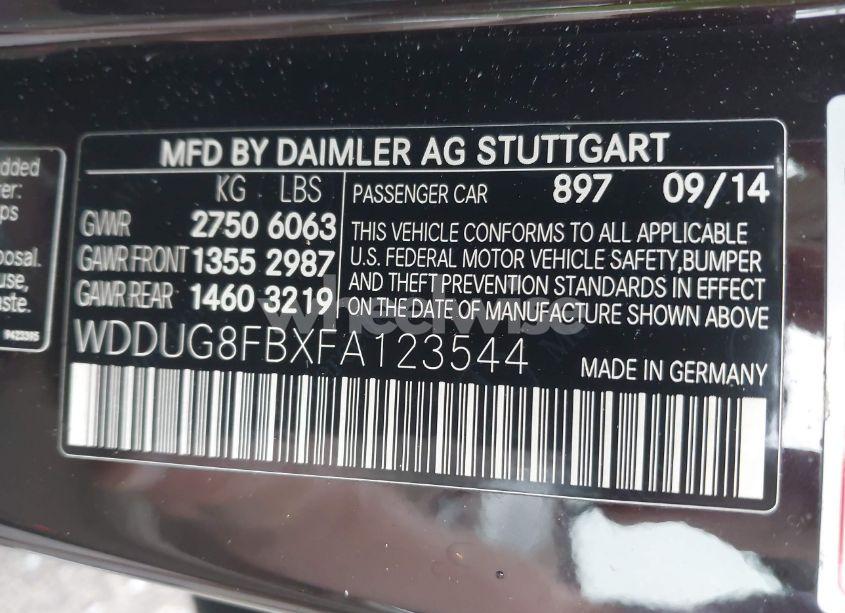 Photo 9 of 2015 Mercedes-benz S 550 4MATIC (VIN WDDUG8FBXFA123544)