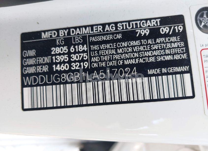 Photo 9 of 2020 Mercedes-benz S 560 4MATIC (VIN WDDUG8GB1LA517024)