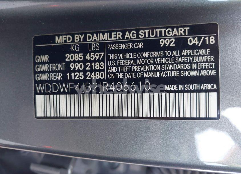 Photo 9 of 2018 Mercedes-benz C 300 (VIN WDDWF4JB2JR406610)