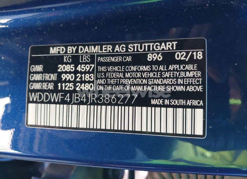 Photo 9 of 2018 Mercedes-benz C 300 (VIN WDDWF4JB4JR386277)