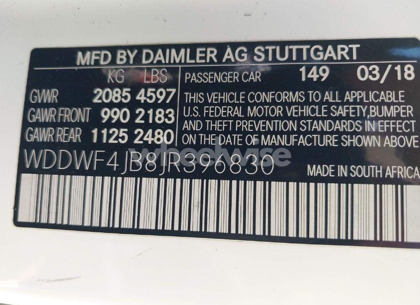 Photo 9 of 2018 Mercedes-benz C 300 (VIN WDDWF4JB8JR396830)