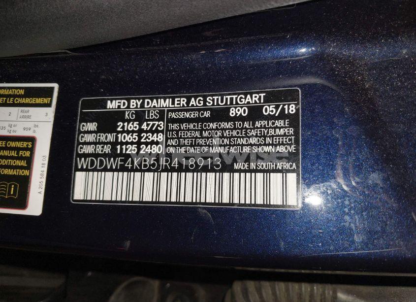 Photo 9 of 2018 Mercedes-benz C 300 4MATIC (VIN WDDWF4KB5JR418913)