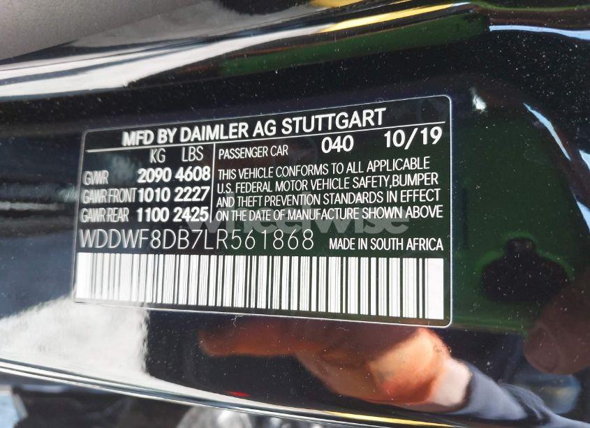 Photo 9 of 2020 Mercedes-benz C 300 (VIN WDDWF8DB7LR561868)