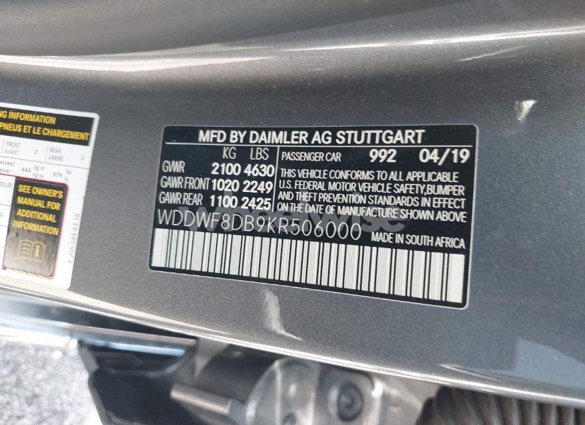 Photo 9 of 2019 Mercedes-benz C 300 (VIN WDDWF8DB9KR506000)