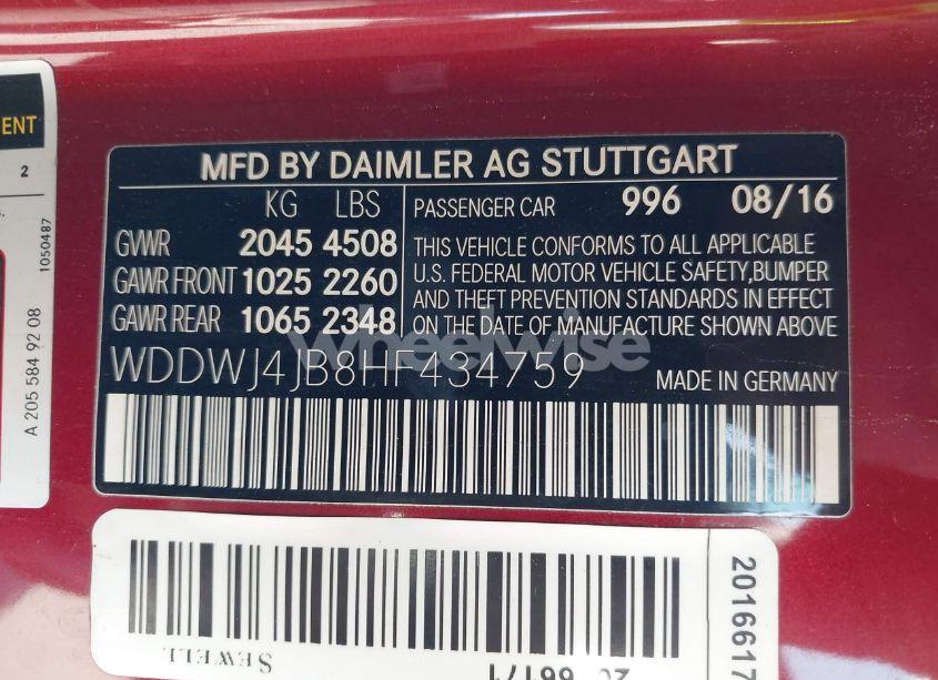 Photo 9 of 2017 Mercedes-benz C 300 (VIN WDDWJ4JB8HF434759)