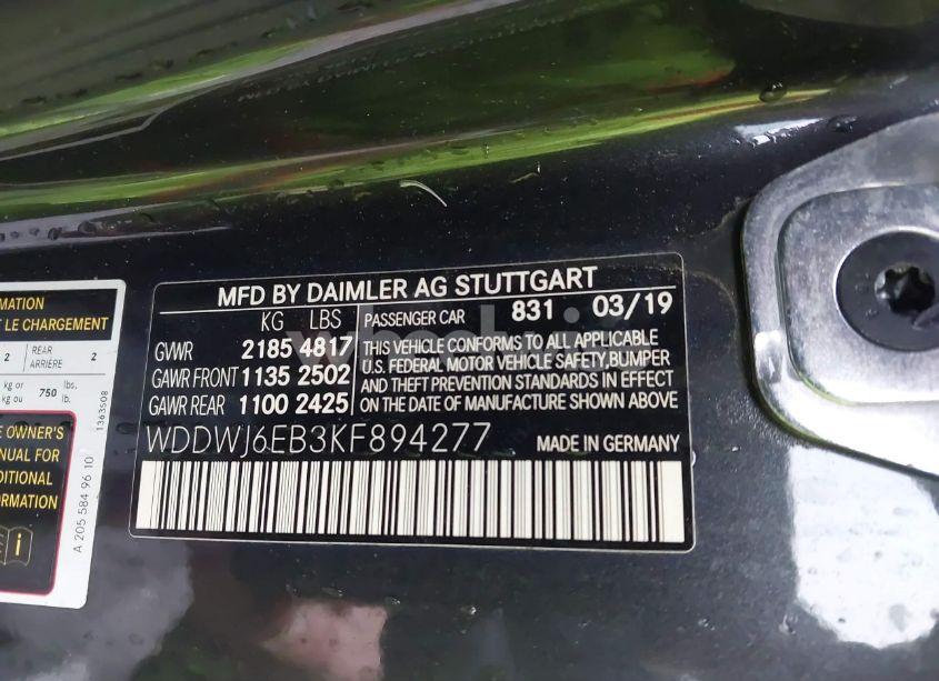 Photo 9 of 2019 Mercedes-benz Amg C 43 4MATIC (VIN WDDWJ6EB3KF894277)