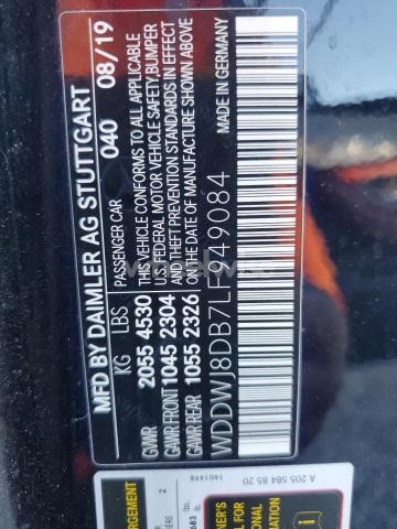 Photo 11 of 2020 MERCEDES-BENZ C 300 N/A (VIN WDDWJ8DB7LF949084)