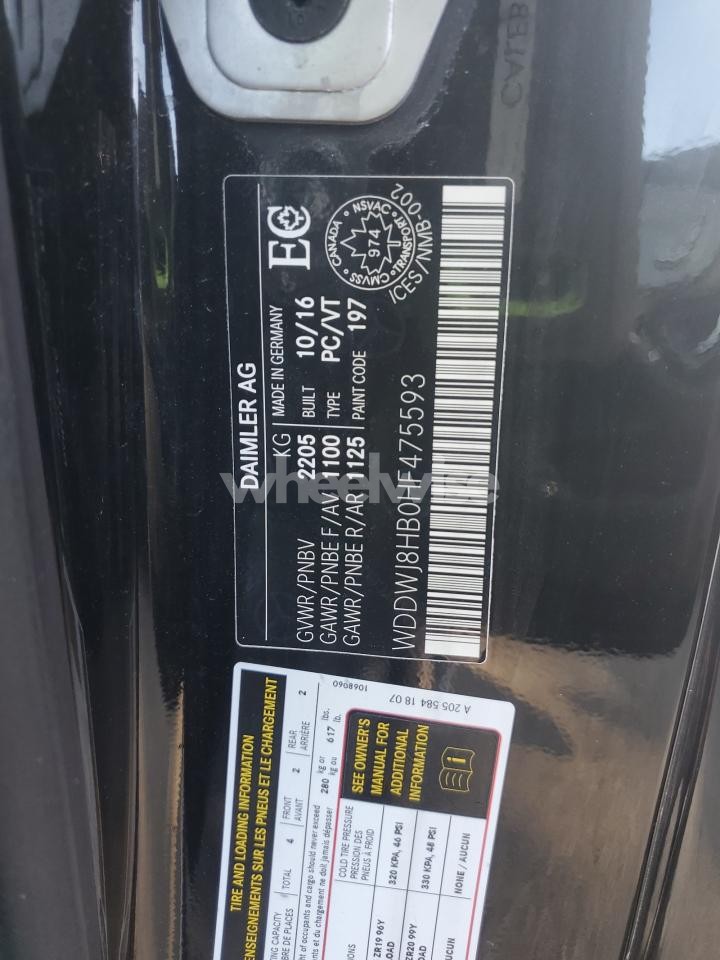 Photo 12 of 2017 MERCEDES-BENZ C 63 AMG-S (VIN WDDWJ8HB0HF475593)
