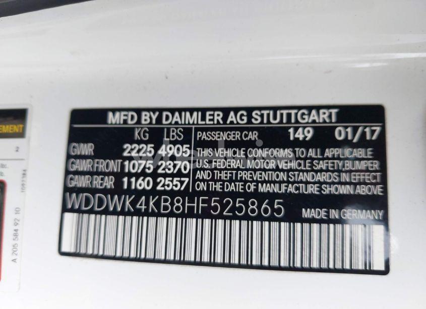 Photo 9 of 2017 Mercedes-benz C 300 4MATIC (VIN WDDWK4KB8HF525865)