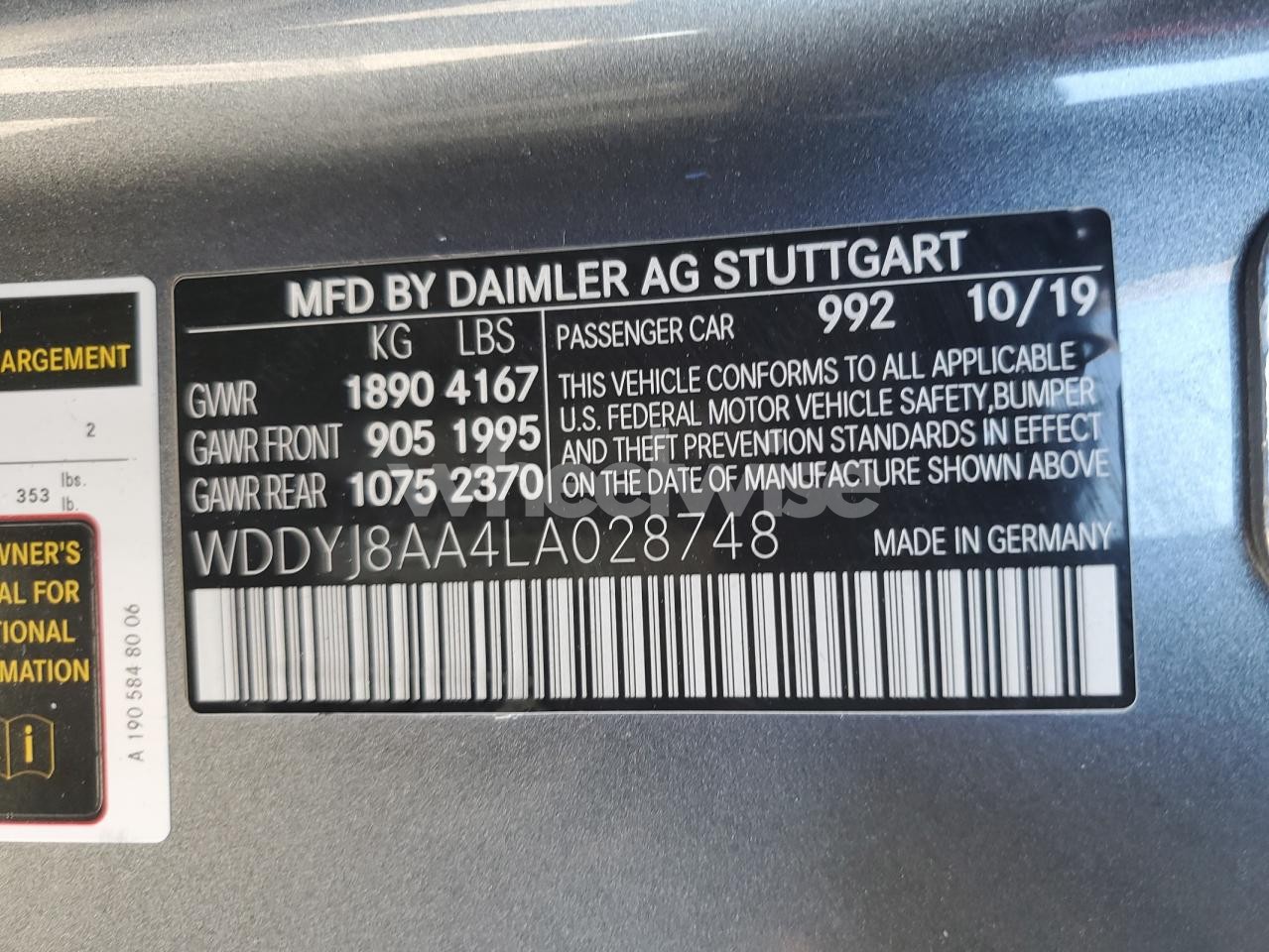 Photo 12 of 2020 MERCEDES-BENZ AMG GT C N/A (VIN WDDYJ8AA4LA028748)