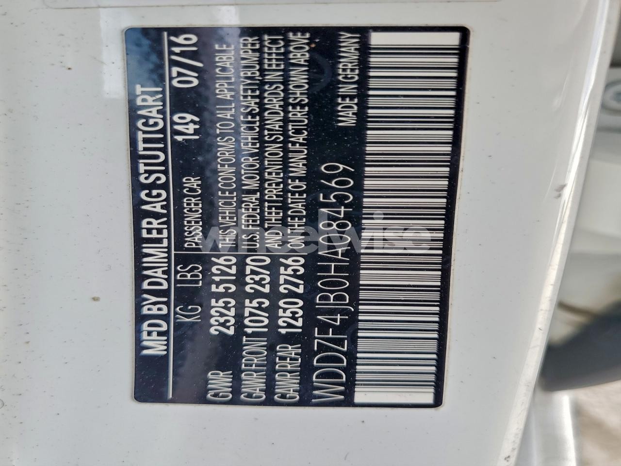 Photo 12 of 2017 MERCEDES-BENZ E 300 (VIN WDDZF4JB0HA084569)