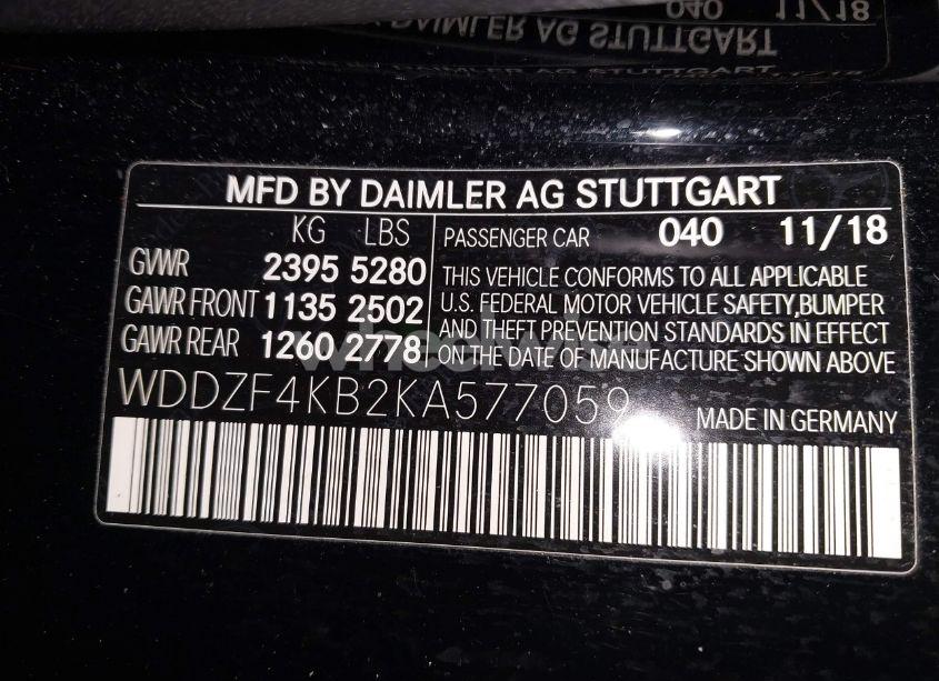 Photo 9 of 2019 Mercedes-benz E 300 4MATIC (VIN WDDZF4KB2KA577059)