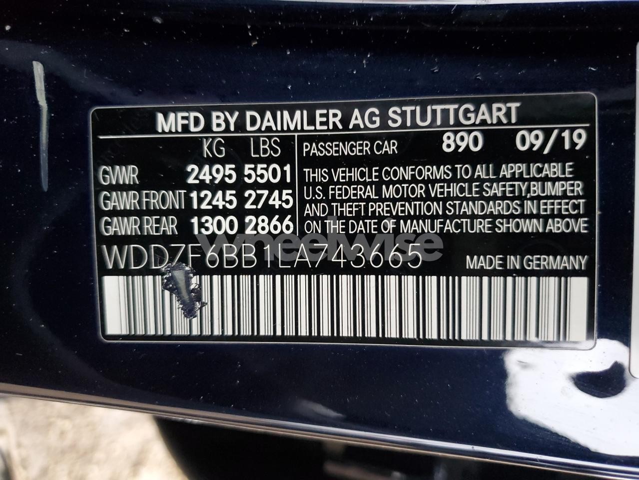Photo 12 of 2020 MERCEDES-BENZ E AMG 53 4MATIC (VIN WDDZF6BB1LA743665)