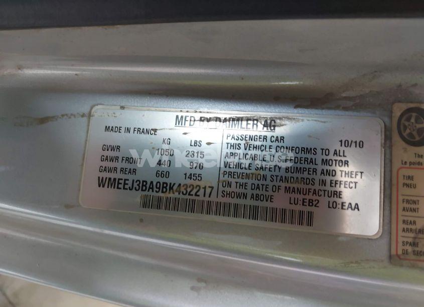 Photo 9 of 2011 Smart Fortwo PASSION/PURE (VIN WMEEJ3BA9BK432217)