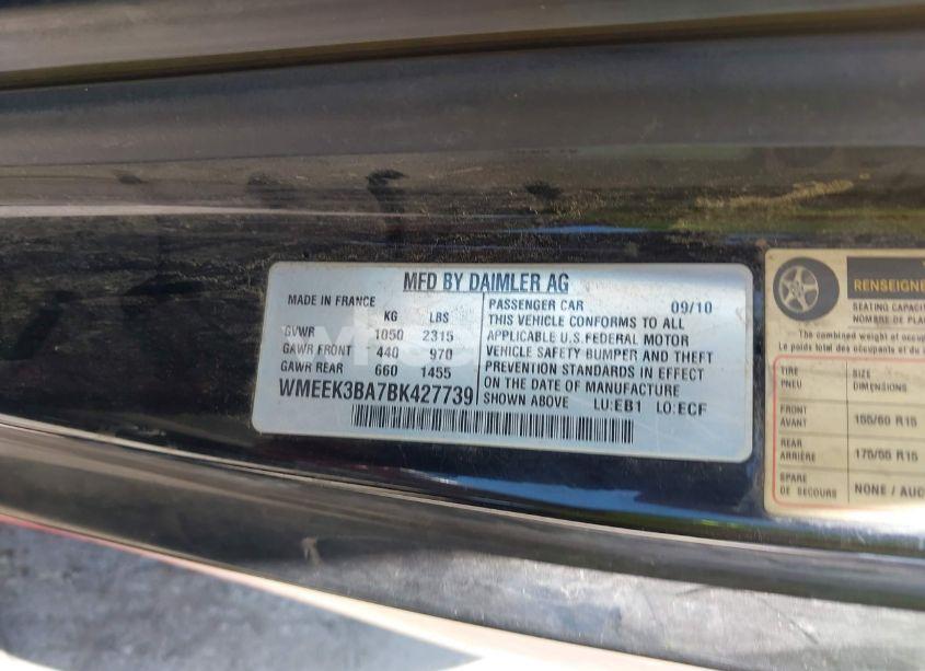 Photo 9 of 2011 Smart Fortwo PASSION (VIN WMEEK3BA7BK427739)