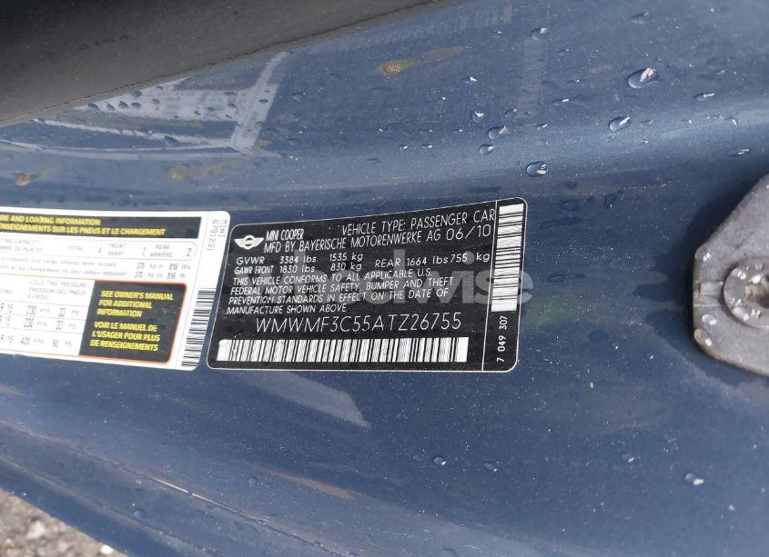 Photo 9 of 2010 Mini Cooper N/A (VIN WMWMF3C55ATZ26755)