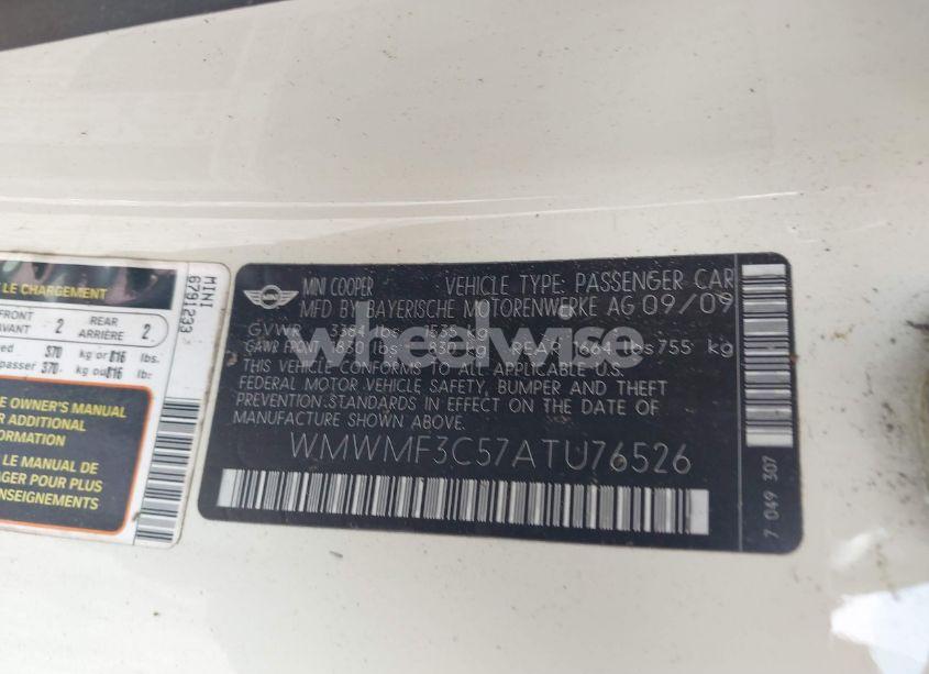 Photo 9 of 2010 Mini Cooper N/A (VIN WMWMF3C57ATU76526)