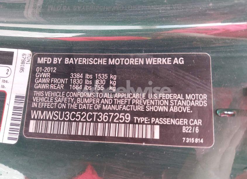 Photo 9 of 2012 Mini Cooper N/A (VIN WMWSU3C52CT367259)