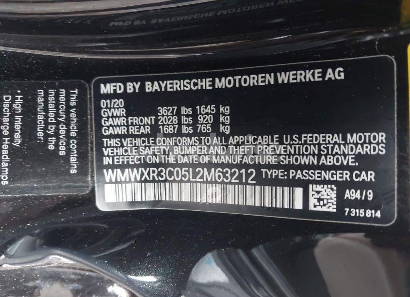 Photo 9 of 2020 Mini Hardtop COOPER (VIN WMWXR3C05L2M63212)