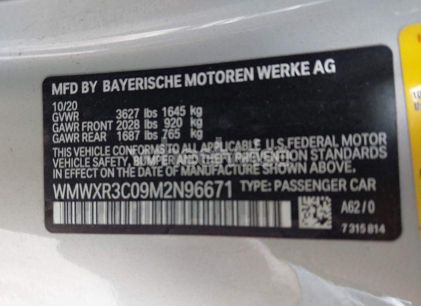 Photo 9 of 2021 Mini Hardtop COOPER (VIN WMWXR3C09M2N96671)