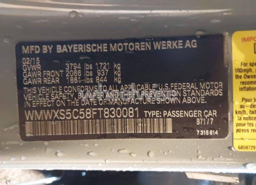 Photo 9 of 2015 Mini Hardtop COOPER (VIN WMWXS5C58FT830081)