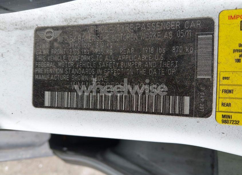 Photo 9 of 2011 Mini Cooper S COUNTRYMAN (VIN WMWZC3C50BWM26002)