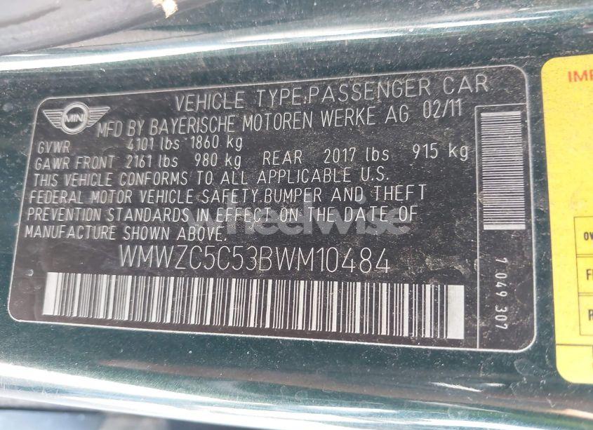 Photo 9 of 2011 Mini Cooper S COUNTRYMAN (VIN WMWZC5C53BWM10484)