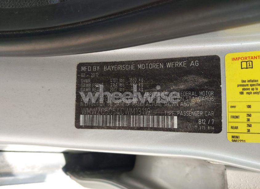 Photo 9 of 2012 Mini Cooper S COUNTRYMAN (VIN WMWZC5C54CWM13119)