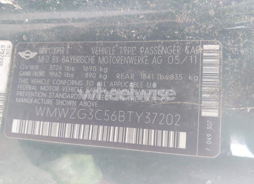 Photo 9 of 2011 Mini Cooper S CLUBMAN (VIN WMWZG3C56BTY37202)
