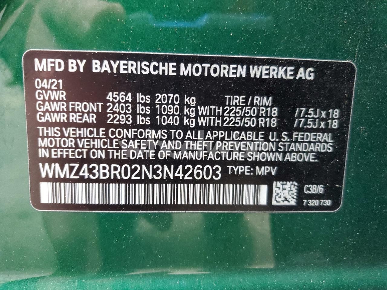 Photo 12 of 2022 MINI COOPER COUNTRYMAN ALL4 (VIN WMZ43BR02N3N42603)