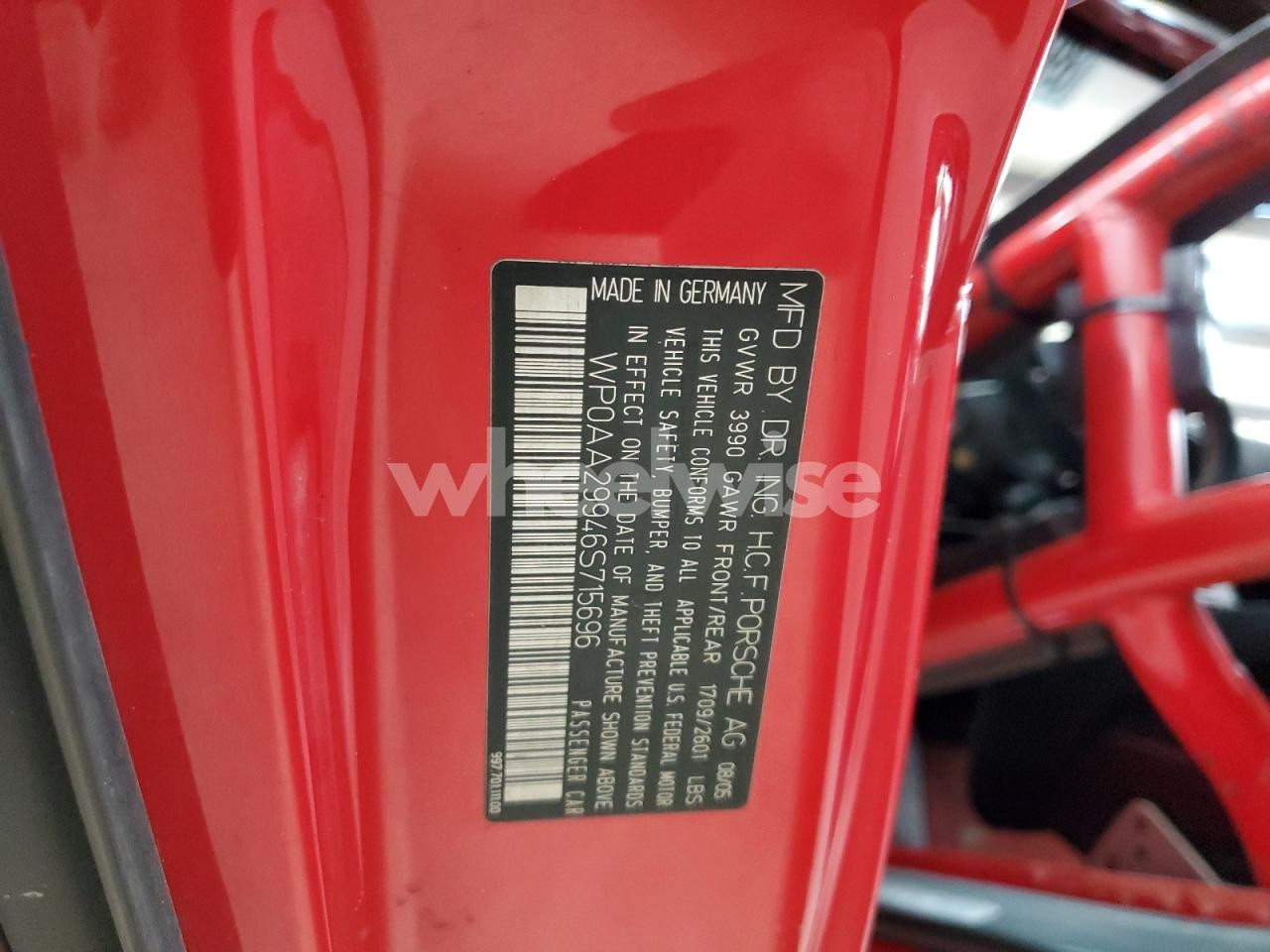 Photo 12 of 2006 PORSCHE 911 NEW GENERATION CARRERA (VIN WP0AA29946S715696)