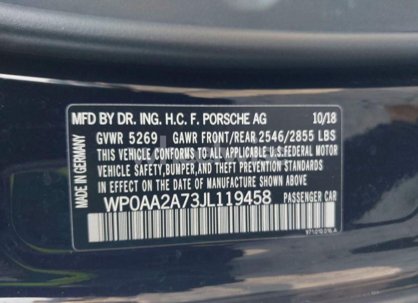 Photo 9 of 2018 Porsche Panamera 4 (VIN WP0AA2A73JL119458)