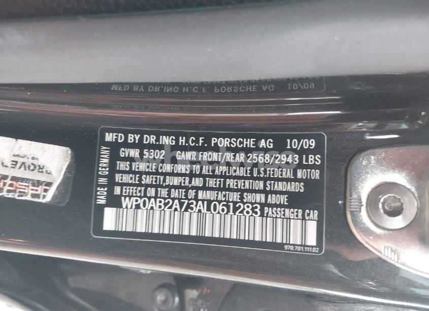 Photo 9 of 2010 Porsche Panamera S (VIN WP0AB2A73AL061283)