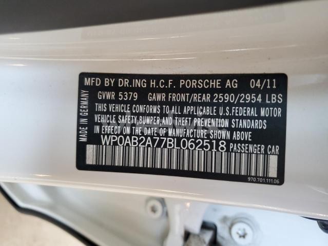 Photo 11 of 2011 PORSCHE PANAMERA S N/A (VIN WP0AB2A77BL062518)