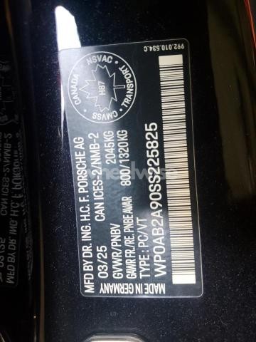 Photo 8 of 2025 PORSCHE 911 CARRERA GTS (VIN WP0AB2A90SS225825)