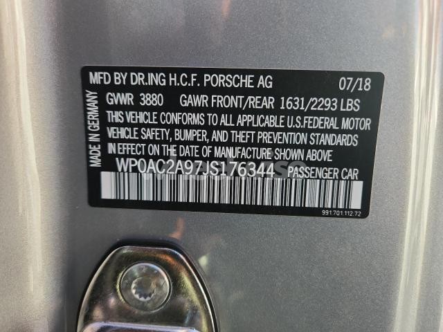 Photo 6 of 2018 PORSCHE 911 GT3 N/A (VIN WP0AC2A97JS176344)