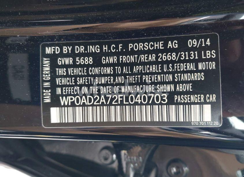 Photo 9 of 2015 Porsche Panamera E-HYBRID S (VIN WP0AD2A72FL040703)