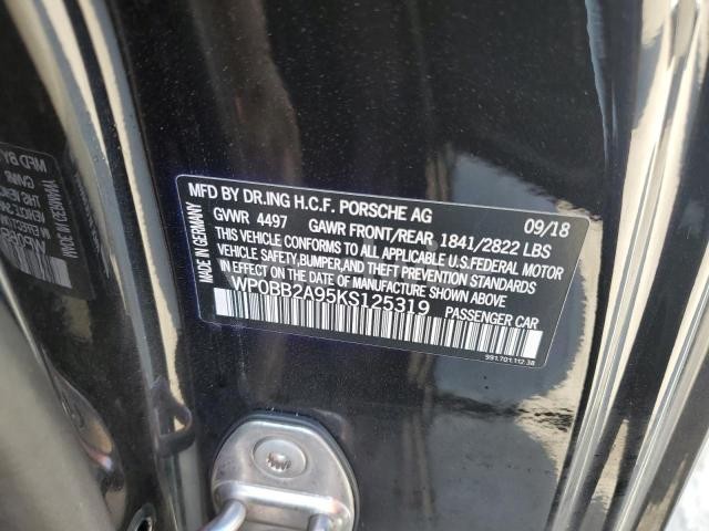 Photo 6 of 2019 PORSCHE 911 TARGA 4S (VIN WP0BB2A95KS125319)