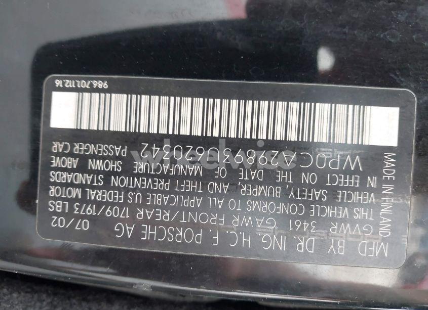 Photo 9 of 2003 Porsche Boxster (VIN WP0CA29893U620342)