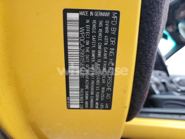 Photo 10 of 2001 PORSCHE 911 CARRERA 2 N/A (VIN WP0CA29911S654101)