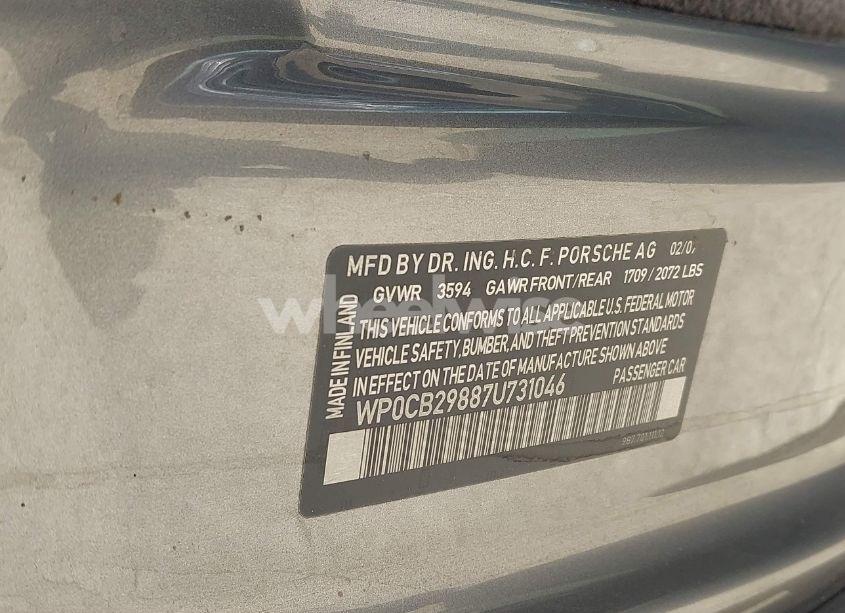 Photo 9 of 2007 Porsche Boxster S (VIN WP0CB29887U731046)