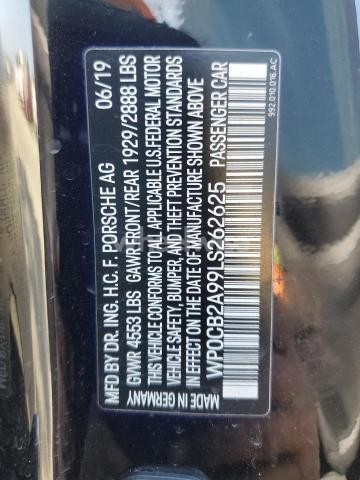 Photo 10 of 2020 PORSCHE 911 CARRERA S N/A (VIN WP0CB2A99LS262625)