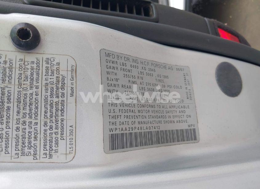 Photo 9 of 2008 Porsche Cayenne N/A (VIN WP1AA29P48LA07412)