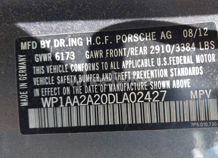 Photo 9 of 2013 Porsche Cayenne N/A (VIN WP1AA2A20DLA02427)