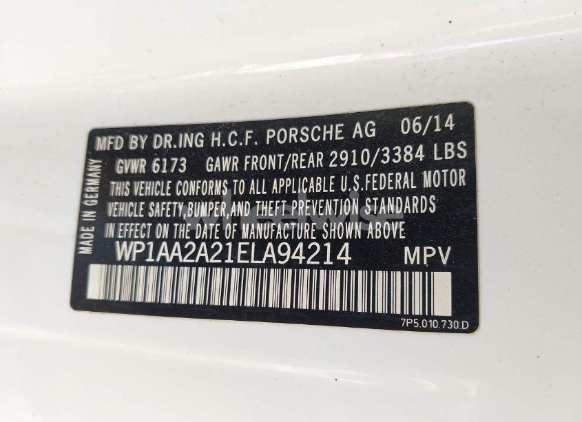 Photo 9 of 2014 Porsche Cayenne PLATINUM EDITION (VIN WP1AA2A21ELA94214)