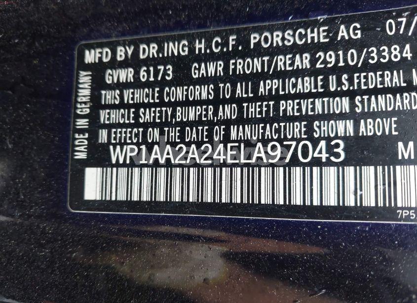 Photo 9 of 2014 Porsche Cayenne PLATINUM EDITION (VIN WP1AA2A24ELA97043)